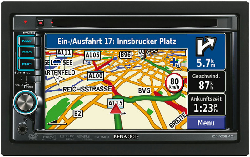 Kenwood Electronics DNX5240 6.1Zoll LCD Touchscreen 1900g Schwarz Navigationssystem