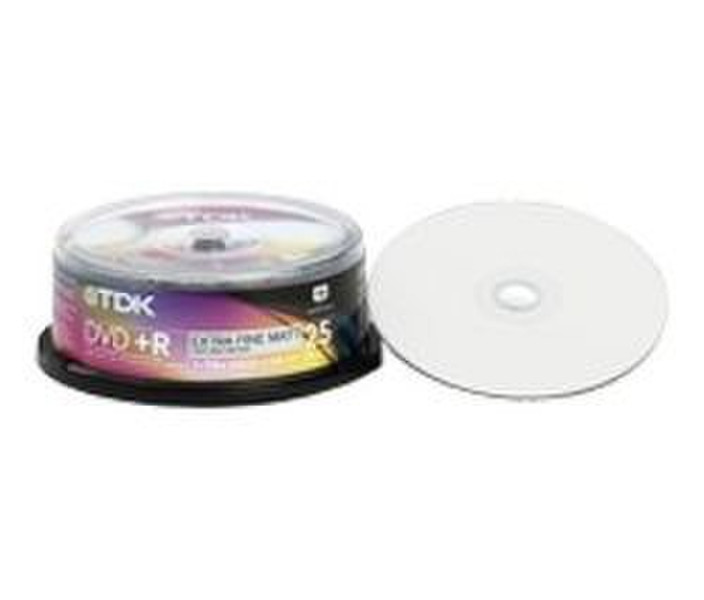 TDK DVD+R 16x 4.7GB 25x JC Ink Jet Print 4.7GB DVD-RW 25pc(s)