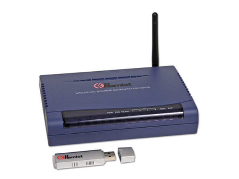 Hamlet HNWK512G Blue wireless router