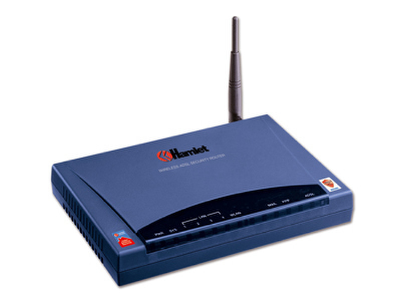 Hamlet HRDSL750W Blue wireless router
