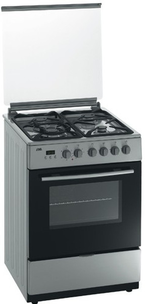 ETNA EFG688VRVS Freestanding Gas hob A Stainless steel cooker