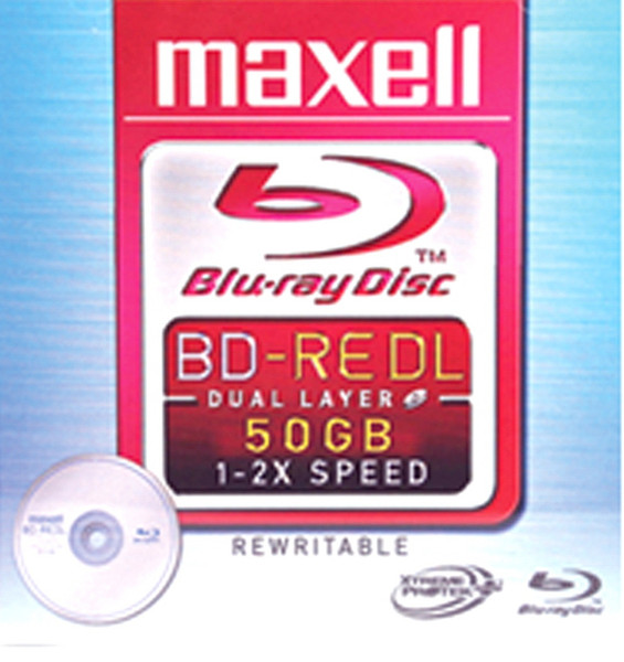 Maxell 507596 50GB BD-RE 1Stück(e) Leere Blu-Ray Disc