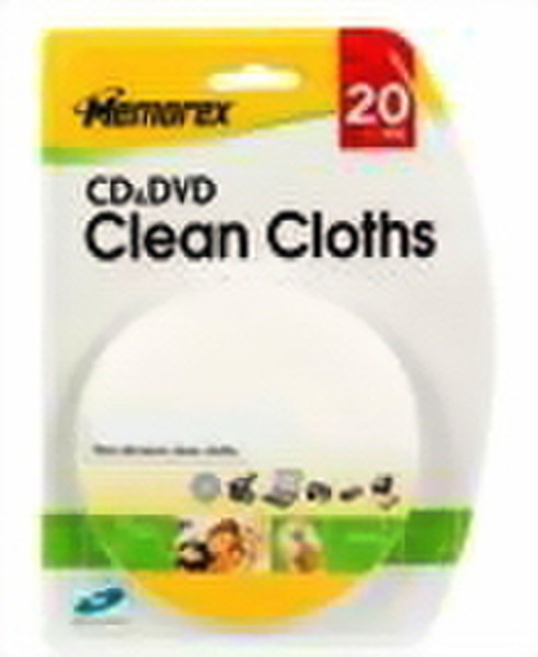 Memorex CD/DVD Cloths CD's/DVD's Equipment cleansing dry cloths