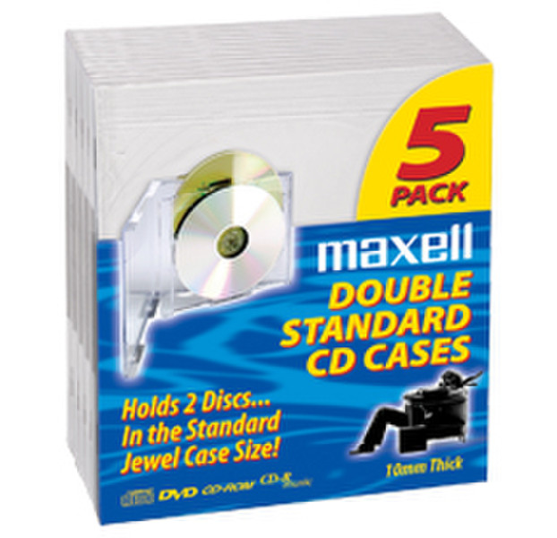 Maxell Standard Double 10дисков Прозрачный