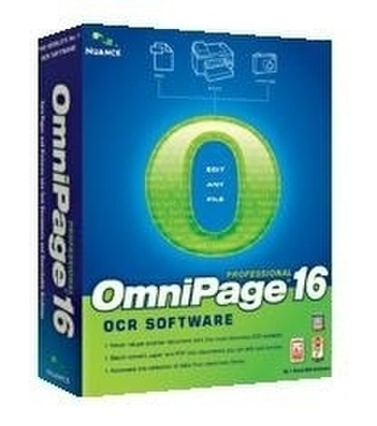 Nuance OmniPage Professional 16, 251-500u, UPG, SWE