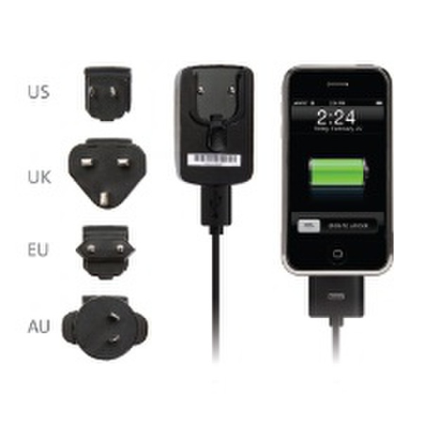 Acco International Travel Charger Black mobile device charger