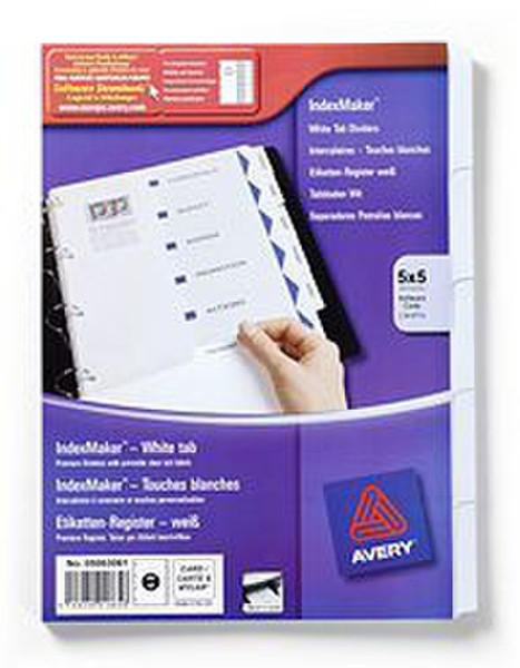 Avery IndexMaker Dividers Белый разделитель