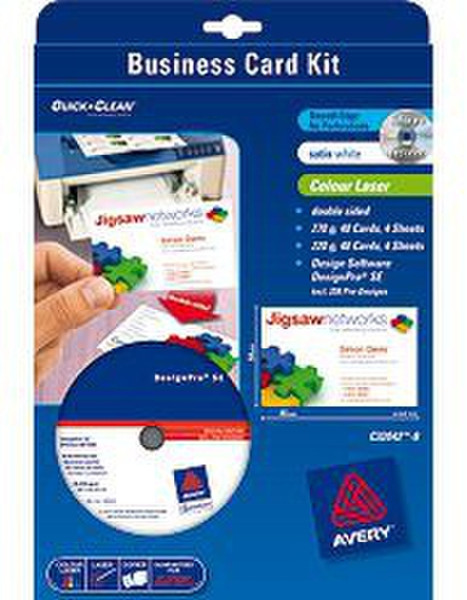 Avery Business Card Kit Белый бумага для печати