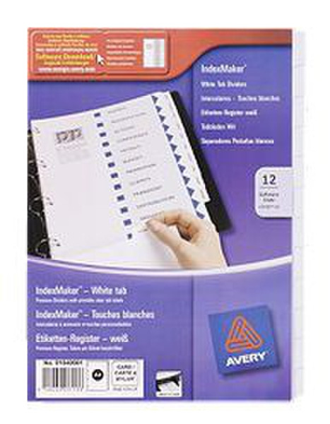 Avery IndexMaker Dividers White 12pc(s) divider