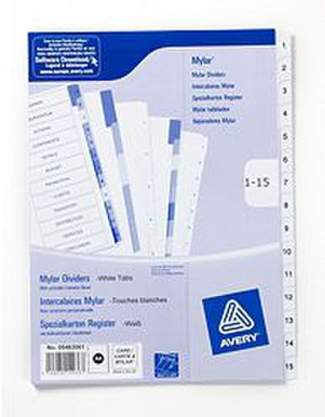 Avery Mylar Reinforced Dividers divider