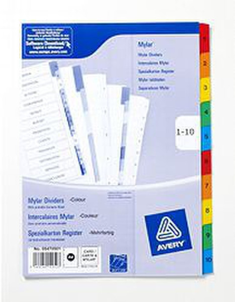 Avery Mylar Reinforced Dividers divider