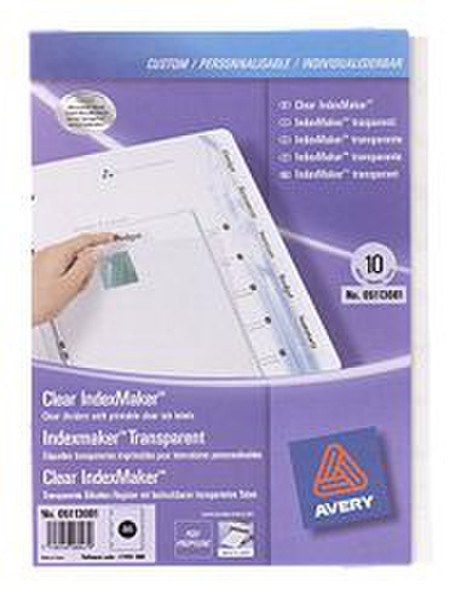 Avery Translucent IndexMaker Dividers Transparent Trennblatt