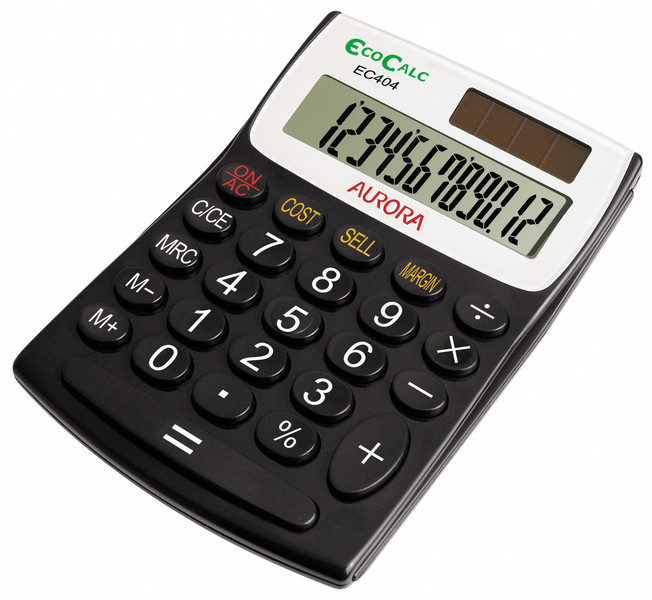 Aurora EC404 Pocket Basic calculator Black calculator