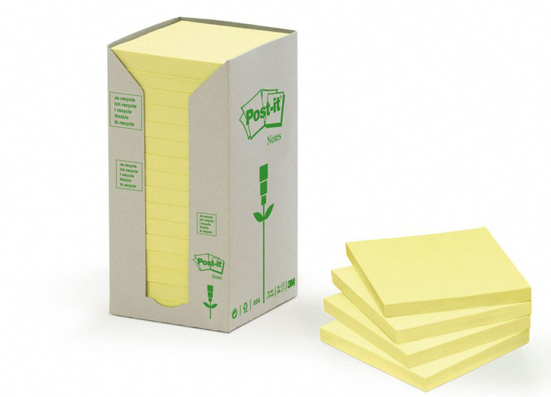 Post-It 654-1T Yellow 16pc(s) self-adhesive label