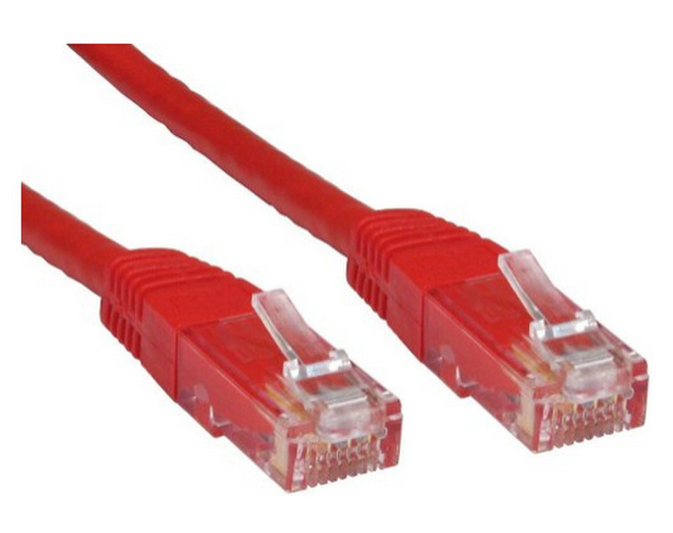 Solution Point Cat 6, UTP, 3m 3m Cat6 U/UTP (UTP) Red networking cable