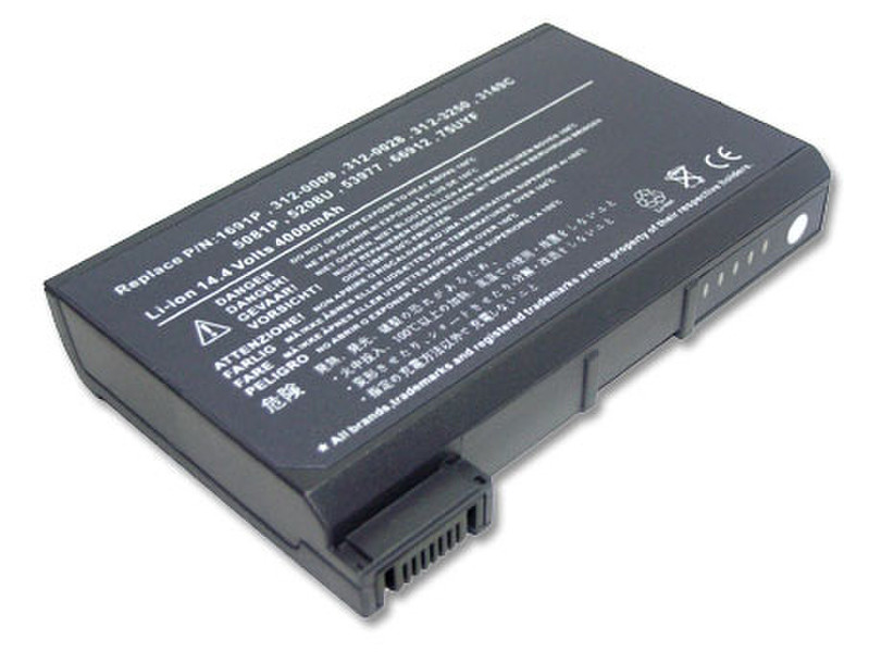2-Power Dell Latitude C Series Main Battery Pack Литий-ионная (Li-Ion) 4400мА·ч 14.8В аккумуляторная батарея