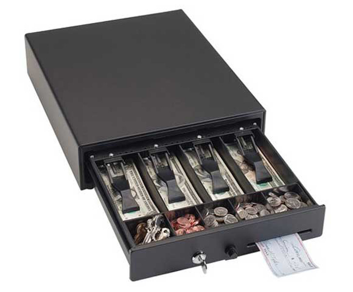 MMF Cash Drawer VAL-u Line Edelstahl Schwarz Münzzählbrett