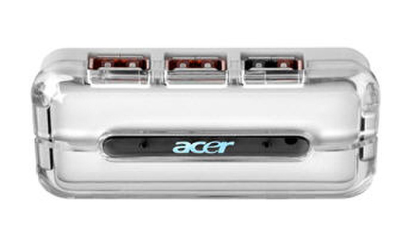 Acer P9.24308.A00 480Мбит/с Прозрачный, Белый хаб-разветвитель