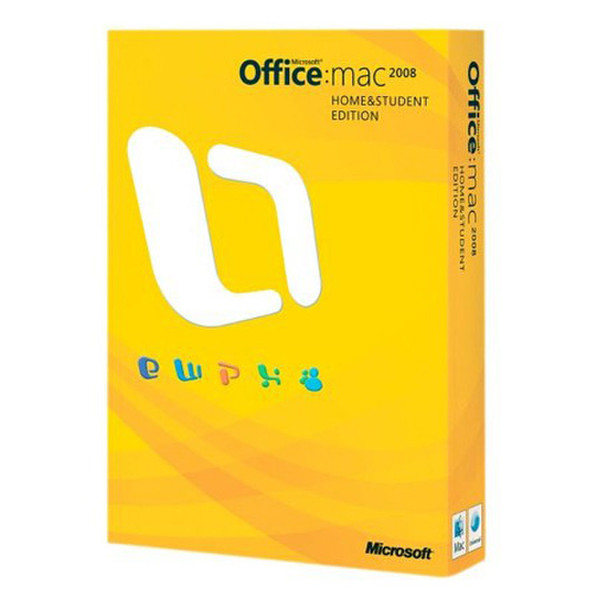 Microsoft Office Mac Home & Student 2008, 1u 1Benutzer