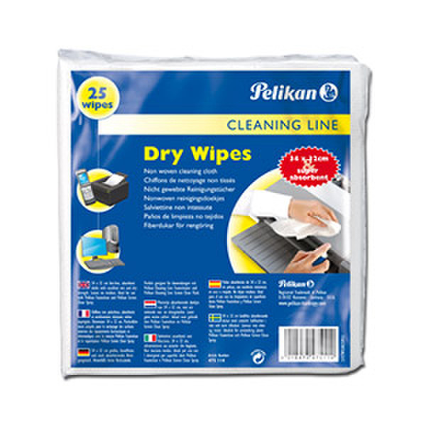 Pelikan Dry Wipes- 25 дезинфицирующие салфетки