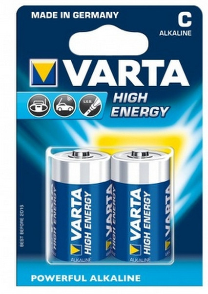 Varta 2x 1.5V C Щелочной 1.5В батарейки