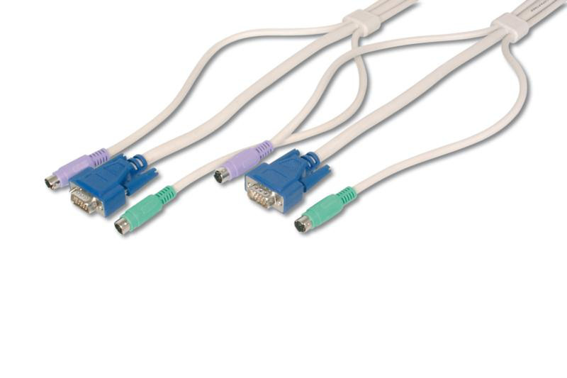 ASSMANN Electronic AK OC018MM 1.8m White KVM cable
