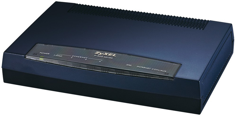 ZyXEL P-662H-I Eingebauter Ethernet-Anschluss ADSL Schwarz Kabelrouter