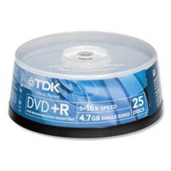 TDK DVD+R 25 pk 4.7GB DVD+R 25pc(s)