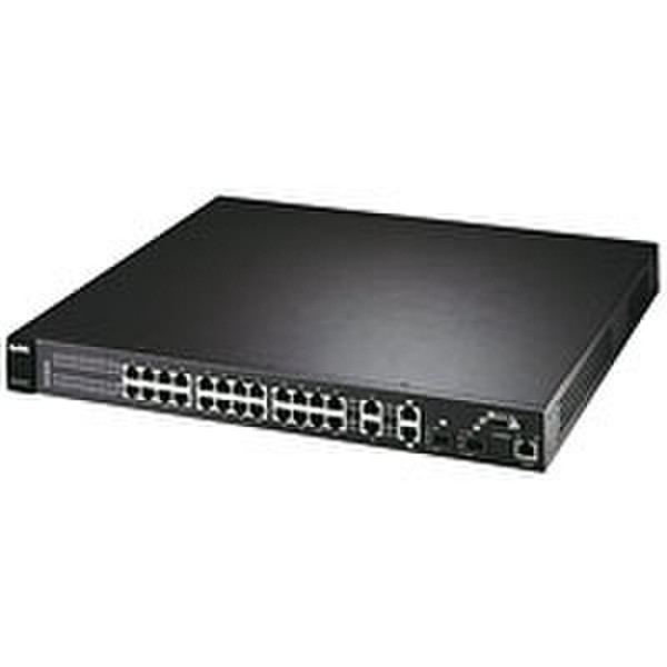 ZyXEL ES-3124PWR Managed Power over Ethernet (PoE) Black