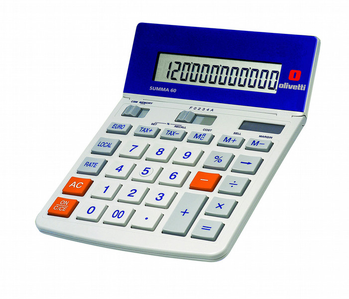 Olivetti Summa 60 Desktop Financial calculator Blue, Red, White