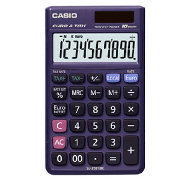 Casio SL-310TER Настольный Basic calculator Пурпурный калькулятор