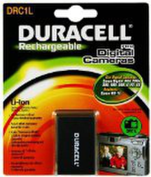 Duracell Digital Camera Battery 3.7v 950mAh 3.5Wh Lithium-Ion (Li-Ion) 950mAh 3.7V Wiederaufladbare Batterie