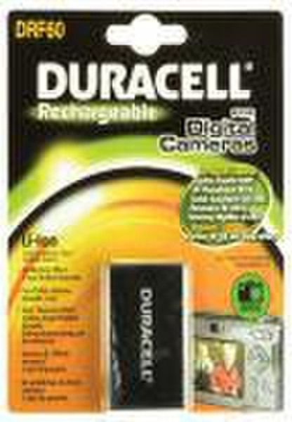 Duracell Digital Camera Battery 3.7v 1150mAh Литий-ионная (Li-Ion) 1150мА·ч 3.7В аккумуляторная батарея