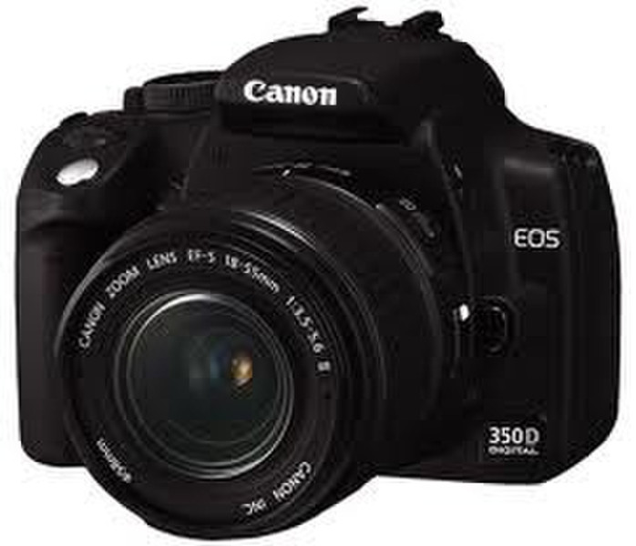 Canon EOS 350D Однообъективный зеркальный фотоаппарат без объектива 8МП CMOS Черный