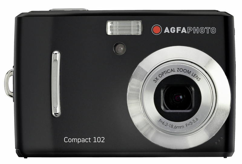 AgfaPhoto Compact 102 Компактный фотоаппарат 12МП CCD 3648 x 2736пикселей Черный