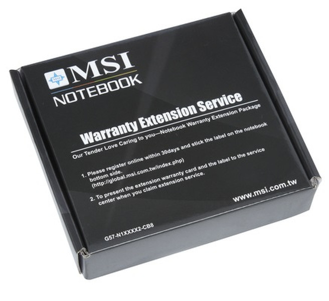 MSI NB Warranty Extension Card