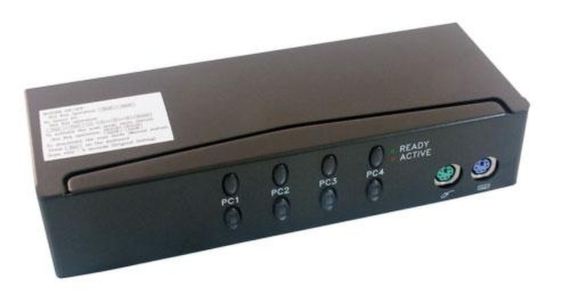 MCL CAS-463 Schwarz Tastatur/Video/Maus (KVM)-Switch
