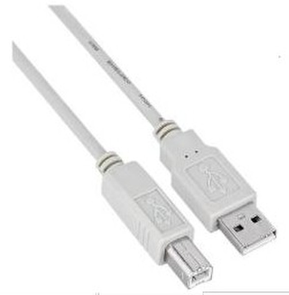 Nilox USB1-AB-MM1.8-B 1.8m USB A USB B White USB cable