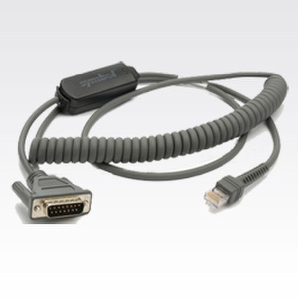 Zebra CBA-R17-C09ZAR 2.7m DB15 Grey serial cable