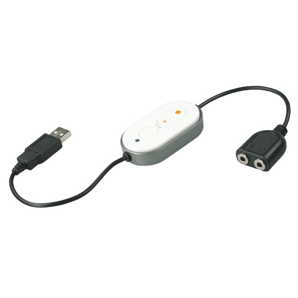 APM 570039 USB 2.0 Schwarz, Silber Kabelschnittstellen-/adapter