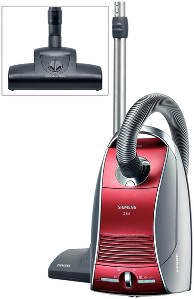 Siemens VSZ61244 Cylinder vacuum 5L 1200W Red vacuum