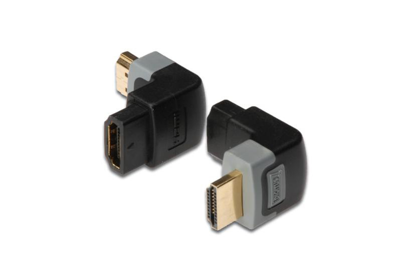 Digitus DK-408005 1x HDMI A 1x HDMI A Черный, Серый кабельный разъем/переходник