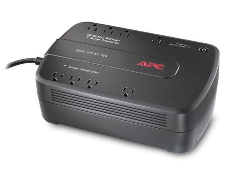 APC BE550G 550VA Black uninterruptible power supply (UPS)