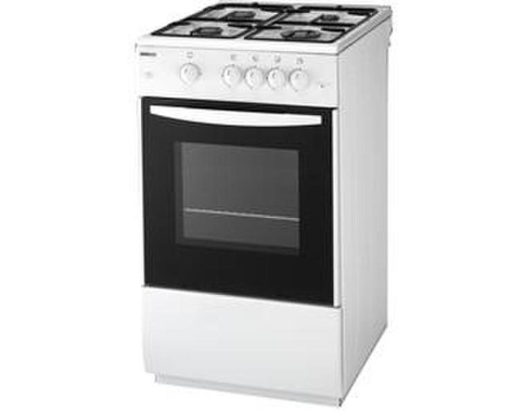 Beko SG562W Freistehend Gaskochfeld Weiß Küchenherd