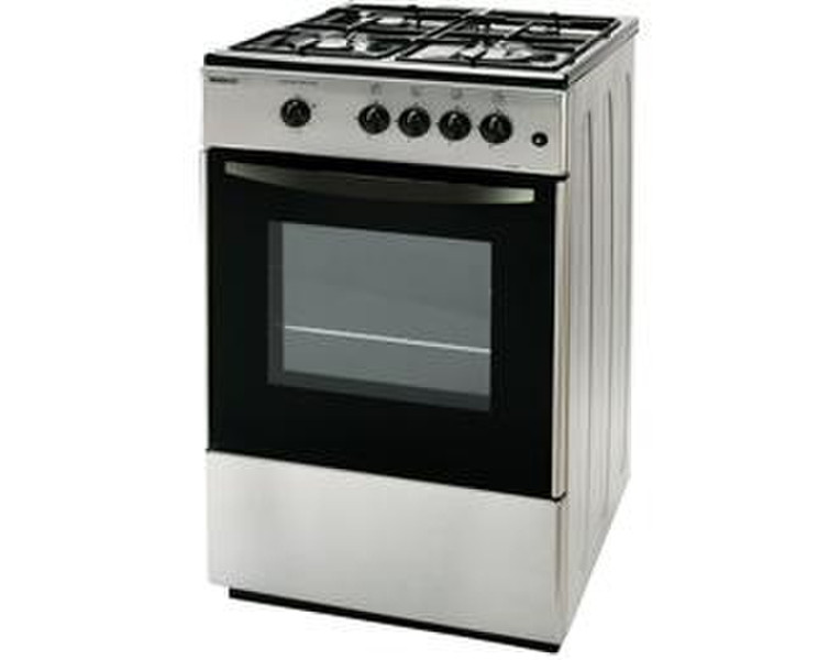 Beko SG562S Freistehend Gaskochfeld Silber Küchenherd