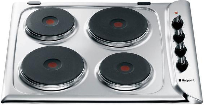 Hotpoint E604W built-in Sealed plate White hob