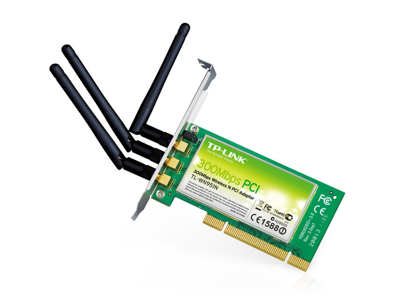 TP-LINK 300Mbps Wireless N PCI Внутренний WLAN 300Мбит/с сетевая карта