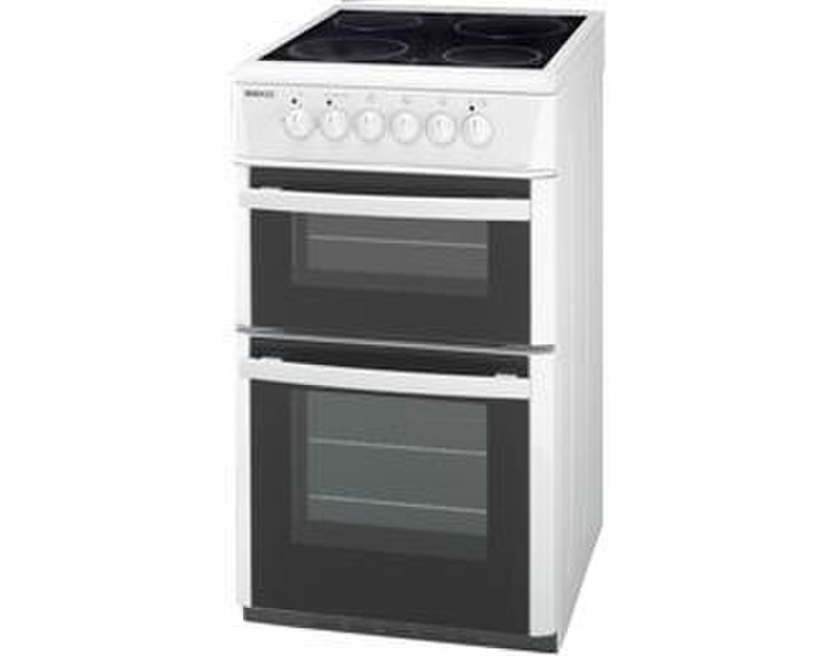 Beko DC5422W Freistehend Induktionskochfeld Weiß Küchenherd