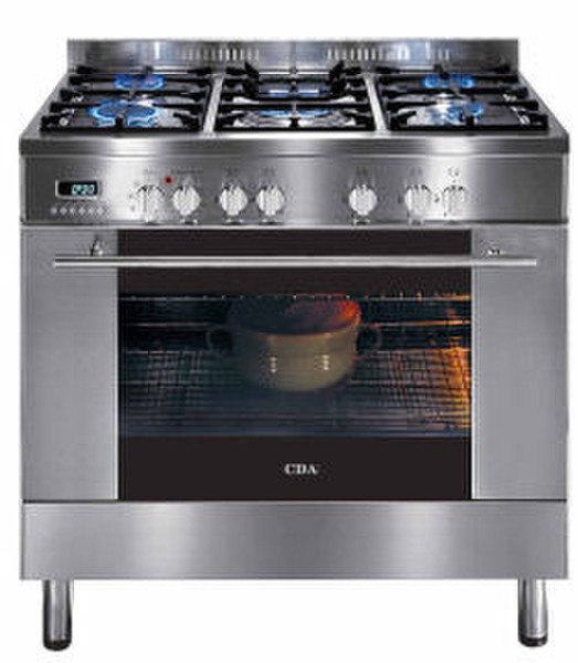 CDA RC9001 Freestanding Combi hob C Stainless steel cooker
