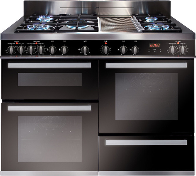 CDA RV1200SS Freestanding Combi hob Stainless steel cooker